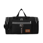 Grand sac de voyage sport, pratique et polyvalent noir