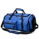 Sac de sport grande capacité unisexe idéal voyage bleu