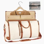 Sac de voyage cabine pliable transport vêtements blanc