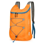 Sac de voyage pliable ultra léger résistant à l'eau orange