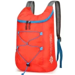 Sac de voyage pliable ultra léger résistant à l'eau rouge