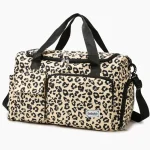 Sac de voyage pour femme avec bandoulière imprimé léopard Sac de voyage pour femme avec bandoulière imprimé léopard