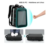 Petit sac à dos imperméable et anti-vol charge USB anti-choc Petit sac à dos imperméable et anti-vol charge USB anti-choc