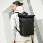 Sac à dos imperméable 25l roll top pratique et élégant pour voyager sur dos
