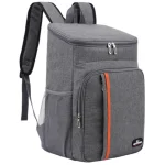 Sac à dos isotherme 18 litres pour repas nomades gris Sac à dos isotherme 18 litres pour repas nomades gris
