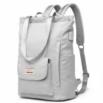 Sac à dos ordinateur étanche pour femme moderne gris Sac à dos ordinateur étanche pour femme moderne gris