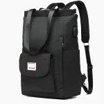 Sac à dos ordinateur étanche pour femme moderne noir Sac à dos ordinateur étanche pour femme moderne noir