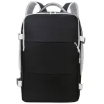 Sac à dos pour femme anti vol pour voyager avec compartiment chaussures noir