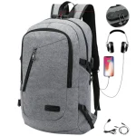 Sac à dos pour homme ville antivol pratique et confortable gris