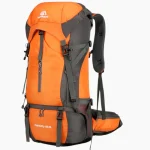 Sac à dos randonnée 70L ultra léger et imperméable couleur orange Sac à dos randonnée 70L ultra léger et imperméable couleur orange