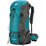 Sac à dos randonnée 70L ultra léger et imperméable turquise Sac à dos randonnée 70L ultra léger et imperméable turquise