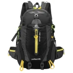 Sac à dos randonnée imperméable résistant parfait pour l'aventure noir Sac à dos randonnée imperméable résistant parfait pour l'aventure noir