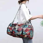 Sac week end fleuri polyvalent convertible bandoulière