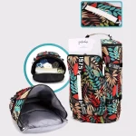 Sac week end fleuri polyvalent convertible détail