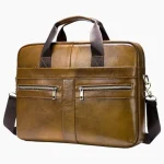 Pochette ordinateur en cuir véritable style vintage marron Pochette ordinateur en cuir véritable style vintage marron