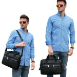 Pochette ordinateur en cuir véritable style vintage miniature porté homme Pochette ordinateur en cuir véritable style vintage miniature porté homme