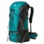 Sac à dos randonnée 70L ultra léger et imperméable turquoise lumière franche Sac à dos randonnée 70L ultra léger et imperméable turquoise lumière franche