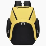 Sac de basket ball pratique et résistant jaune