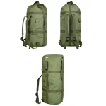 Sac de randonnée 80 litres tactique ultra-résistant différents angles