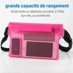 Pochette étanche plage et baignade détails