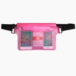 Pochette étanche plage et baignade rose