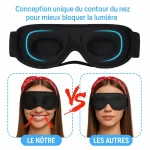 Masque de sommeil 3D ergonomique contour du nez Masque de sommeil 3D ergonomique contour du nez