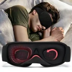 Masque de sommeil 3D ergonomique sur homme qui dort Masque de sommeil 3D ergonomique sur homme qui dort
